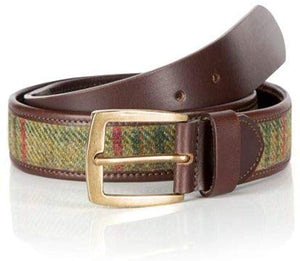 Harris Tweed Leather Belt