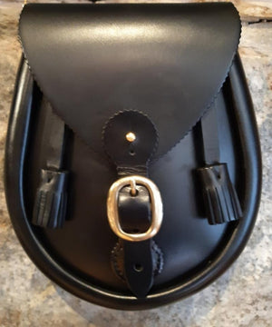 Black Leather Celtic Knot Sporran